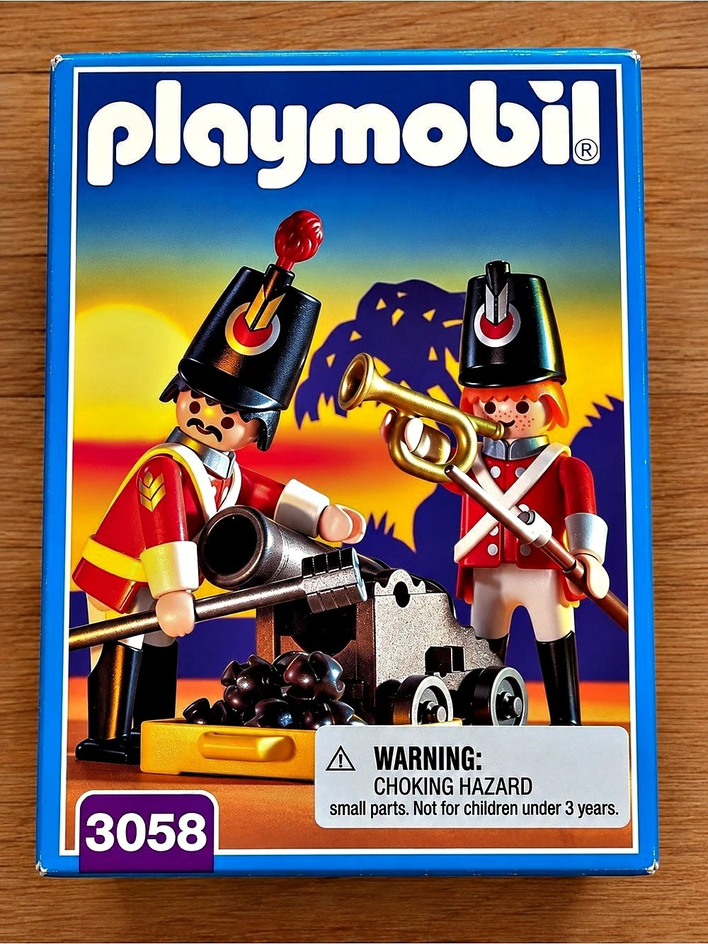 Vintage 1996 Playmobil Redcoats Watch Post / Harbor Guards Toy Set NEW